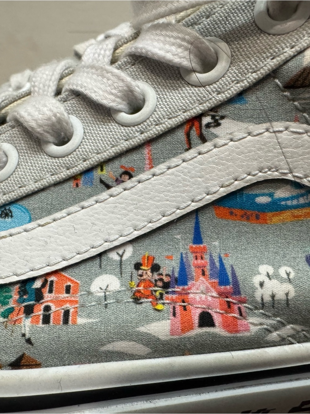 Disney White Multi-Color Character Print Sneaker - Picture 3 of 6